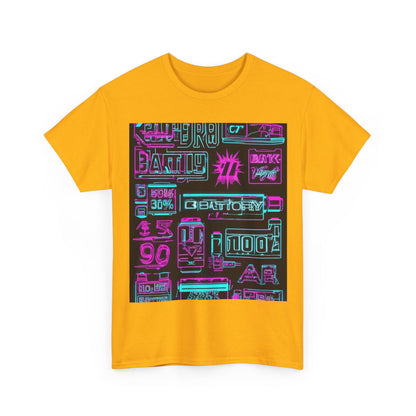 boostlete-rise-grind-type-battery-100-effort-split-blueprint-0205 — Unisex Heavy Cotton Tee (Gildan 5000)