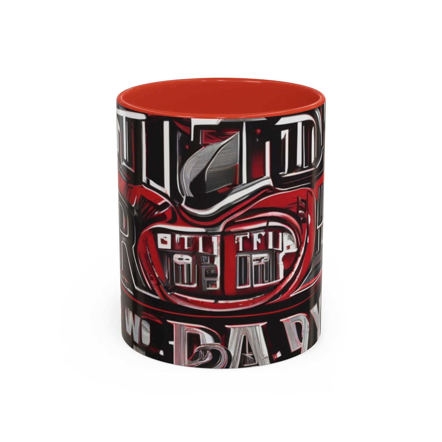 boostlete-boost-mode-type-win-the-day-outline-over-solid-monoline-0477 — Accent Mug 11/15oz