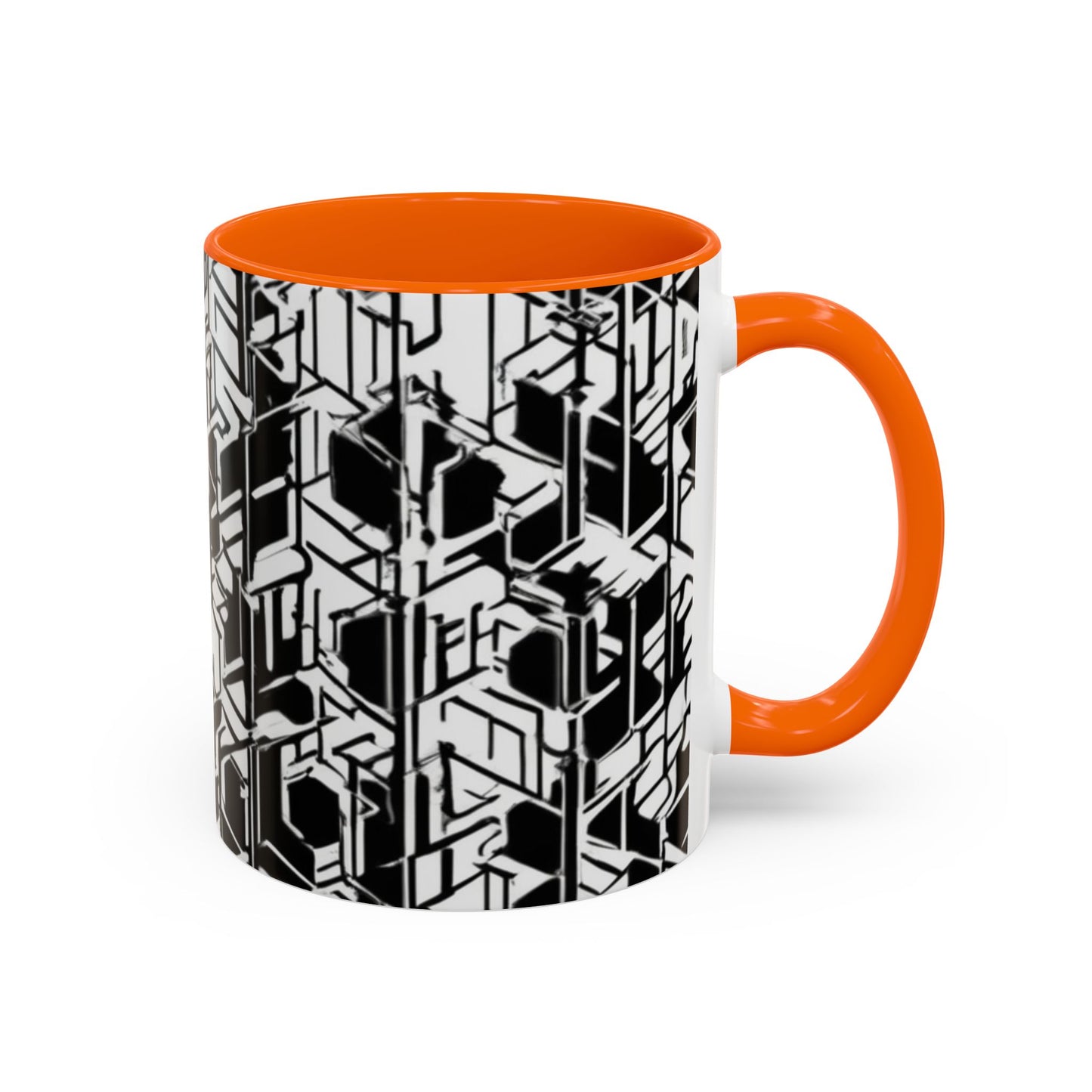 boostlete-field-day-pattern-micro-blueprint-0927 — Accent Mug 11/15oz