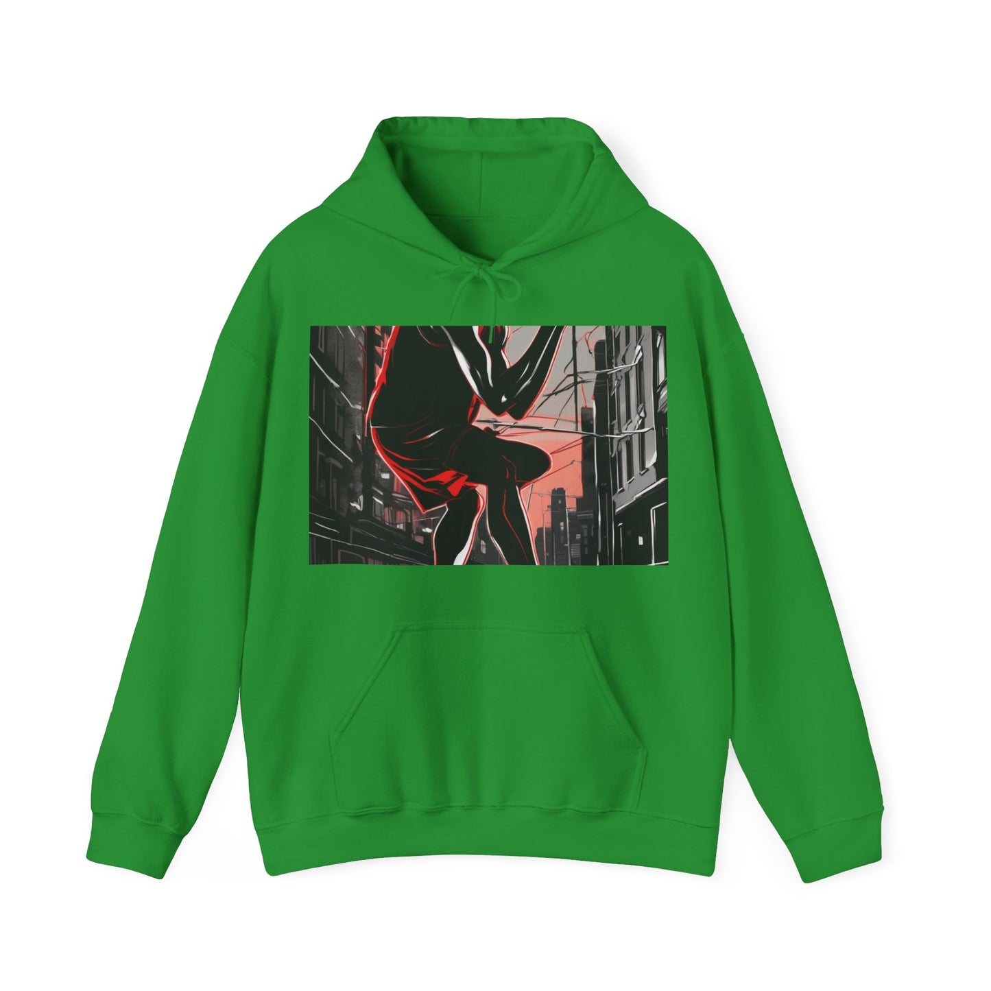 boostlete-am-crew-scene-runner-high-retro-0268 — Unisex Heavy Blend Hooded Sweatshirt (Gildan)