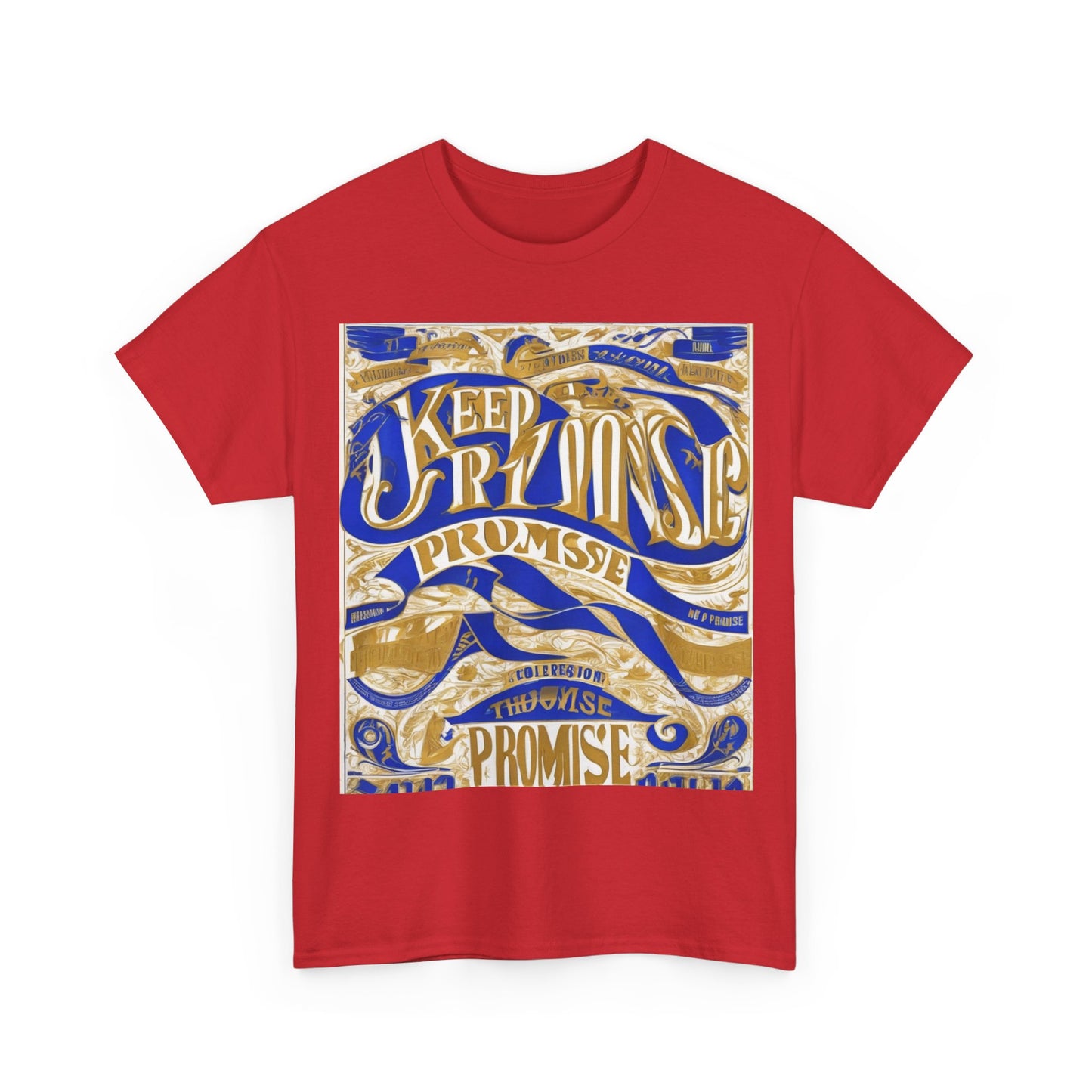 boostlete-am-crew-type-keep-the-promise-split-engraved-0101 — Unisex Heavy Cotton Tee (Gildan 5000)