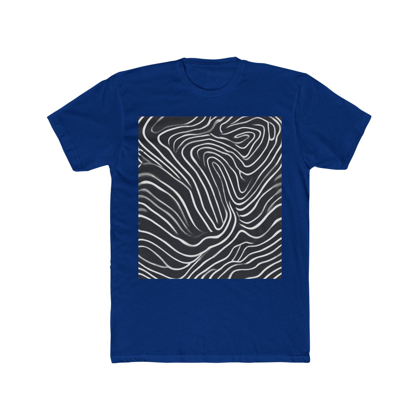 boostlete-recovery-progress-pattern-topographic-bold-0295 — Unisex Cotton Crew Tee (NL 3600)