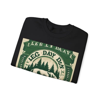 boostlete-quiet-power-type-leg-day-loyal-micro-badge-0357 — Unisex Heavy Blend Crewneck (G18000)