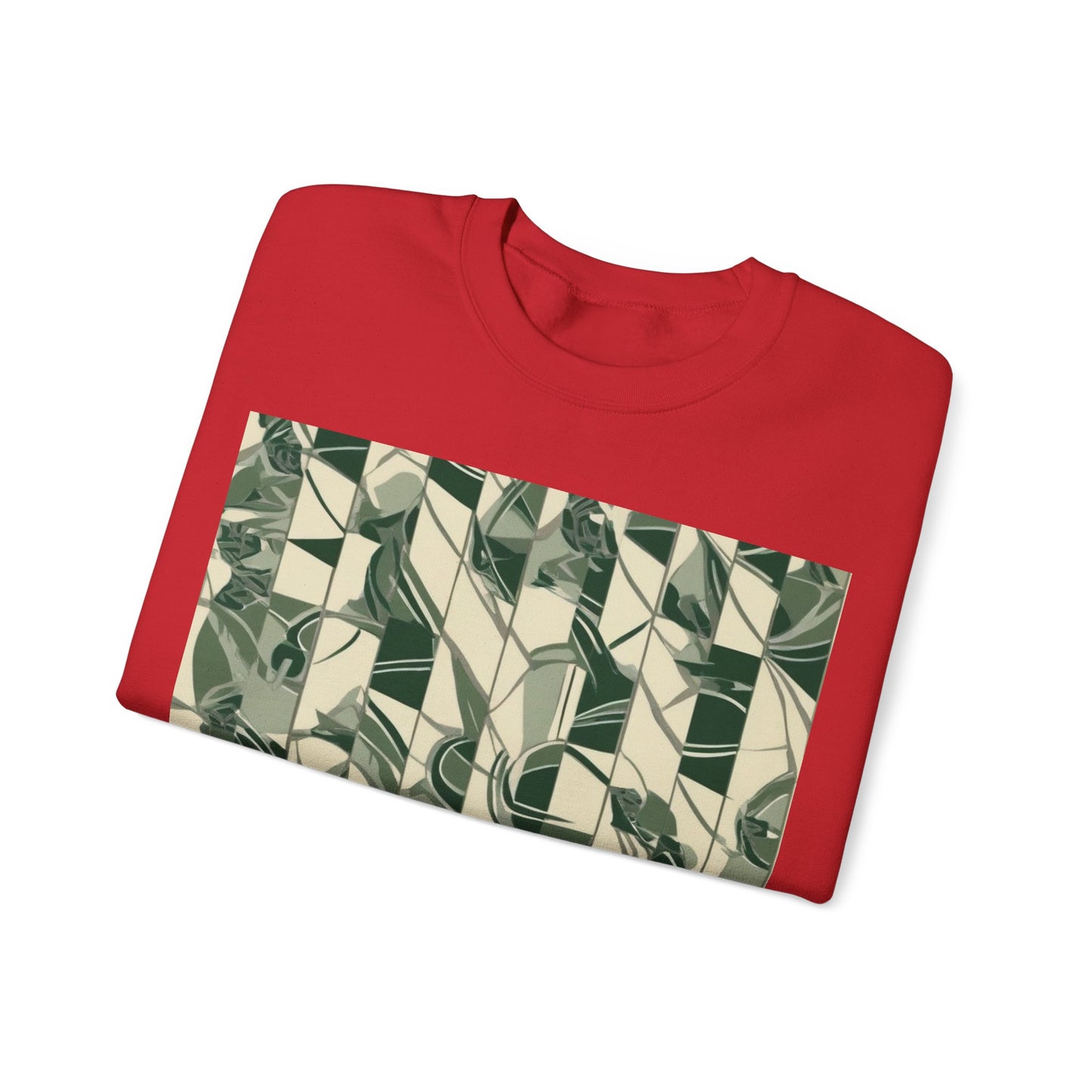 boostlete-mile-by-mile-pattern-stair-steps-athletic-0143 — Unisex Heavy Blend Crewneck Sweatshirt (Gildan)