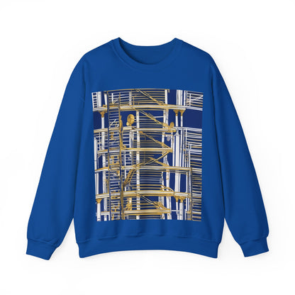 boostlete-rise-grind-icon-ladder-high-engraved-0238 — Unisex Heavy Blend Crewneck Sweatshirt (Gildan)