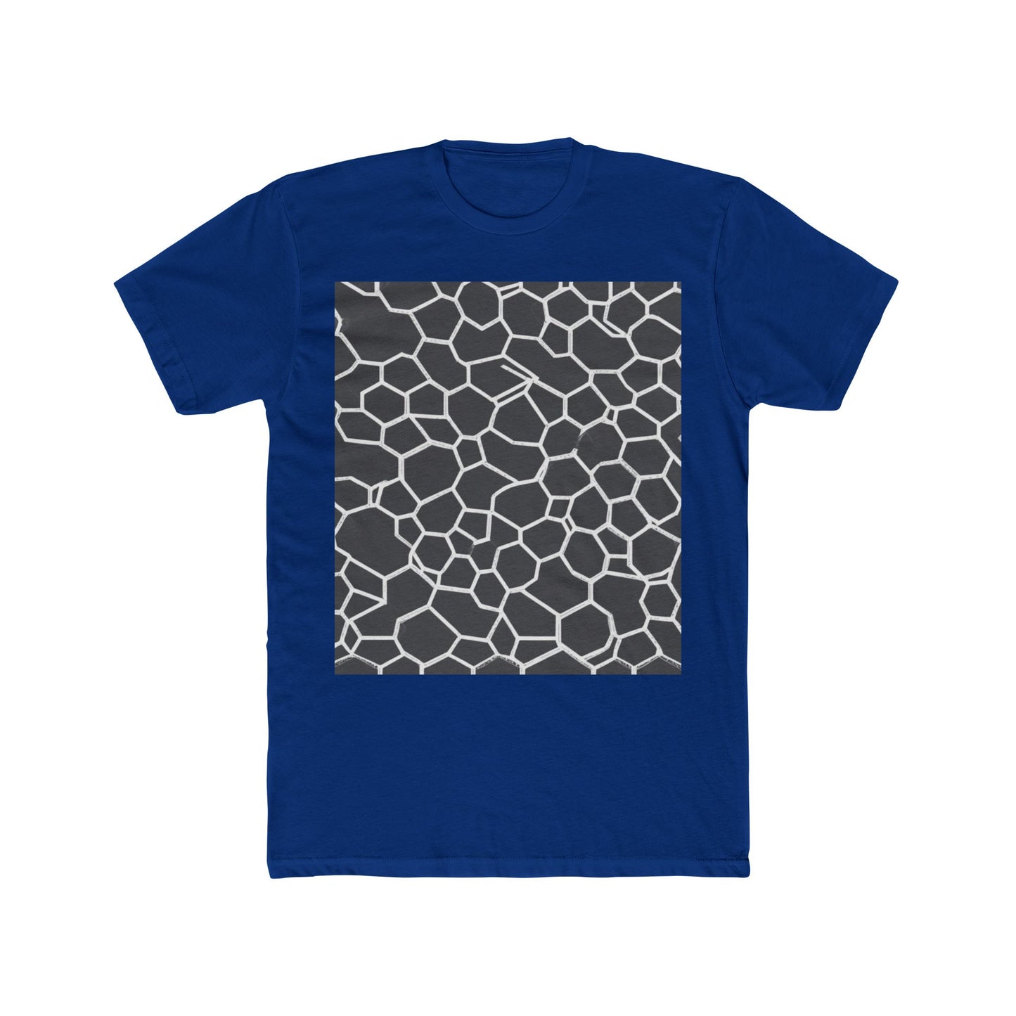 boostlete-iron-intent-pattern-hex-blueprint-0063 — Unisex Cotton Crew Tee (NL 3600)