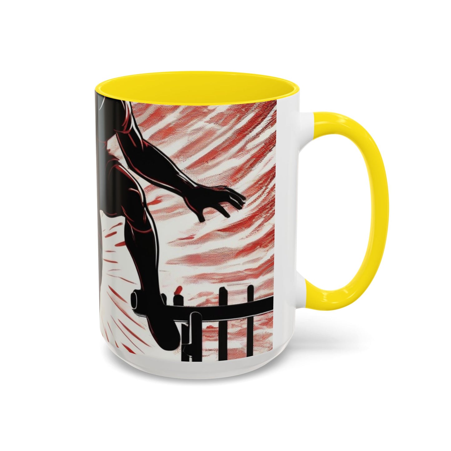 boostlete-recovery-progress-scene-hurdler-halftone-engraved-0212 — Accent Mug 11oz/15oz