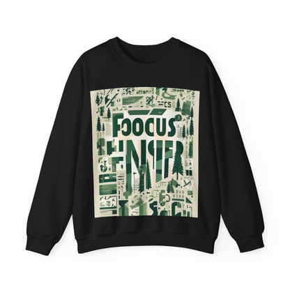 boostlete-boost-mode-type-focus-finish-banner-modern-0113 — Unisex Heavy Blend Crewneck Sweatshirt (Gildan)