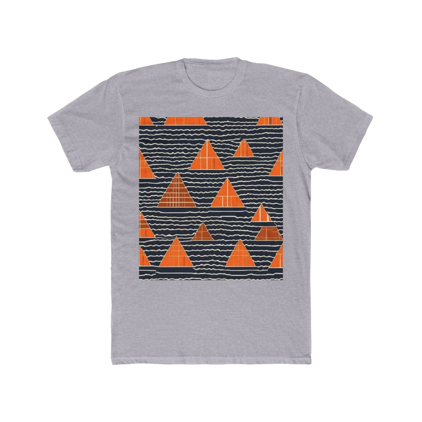 boostlete-iron-intent-pattern-stair-steps-industrial-0259 — Unisex Cotton Crew Tee (NL 3600)