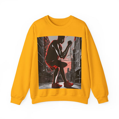 boostlete-am-crew-scene-runner-high-retro-0268 — Unisex Heavy Blend Crewneck Sweatshirt (Gildan)