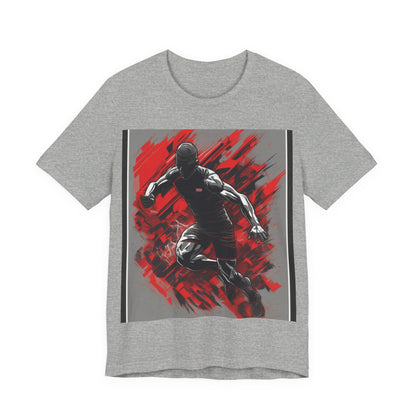 boostlete-field-day-scene-sprinter-glitch-badge-0284 — Unisex Jersey Short Sleeve (B+C 3001)