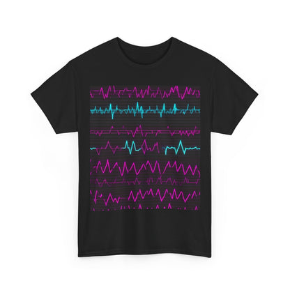 boostlete-boost-mode-pattern-ekg-modern-0111 — Unisex Heavy Cotton Tee (Gildan 5000)