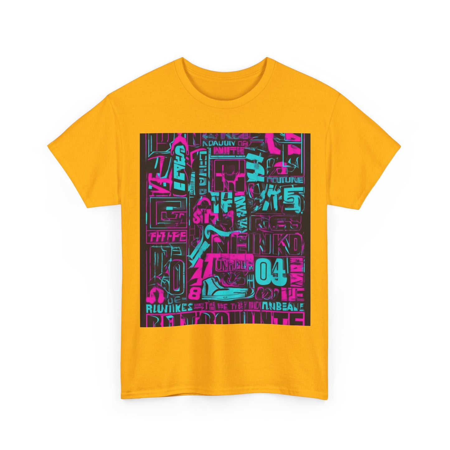 boostlete-rise-grind-type-unbreakable-routine-outline-over-solid-industrial-0081 — Unisex Heavy Cotton Tee (Gildan 5000)