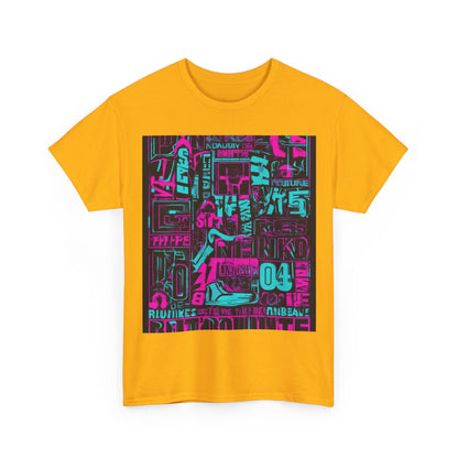 boostlete-rise-grind-type-unbreakable-routine-outline-over-solid-industrial-0081 — Unisex Heavy Cotton Tee (Gildan 5000)