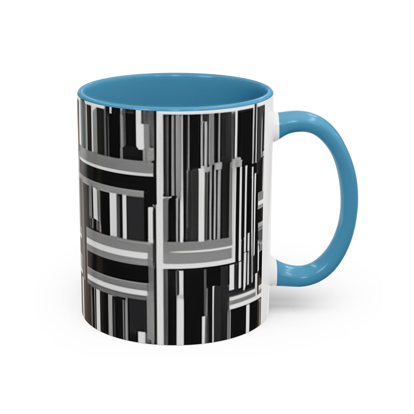 boostlete-recovery-progress-pattern-barcode-isometric-1023 — Accent Mug 11/15oz