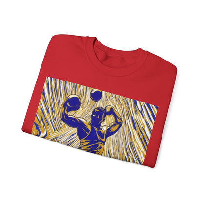 boostlete-rise-grind-scene-kettlebell-speed-engraved-0180 — Unisex Heavy Blend Crewneck Sweatshirt (Gildan)