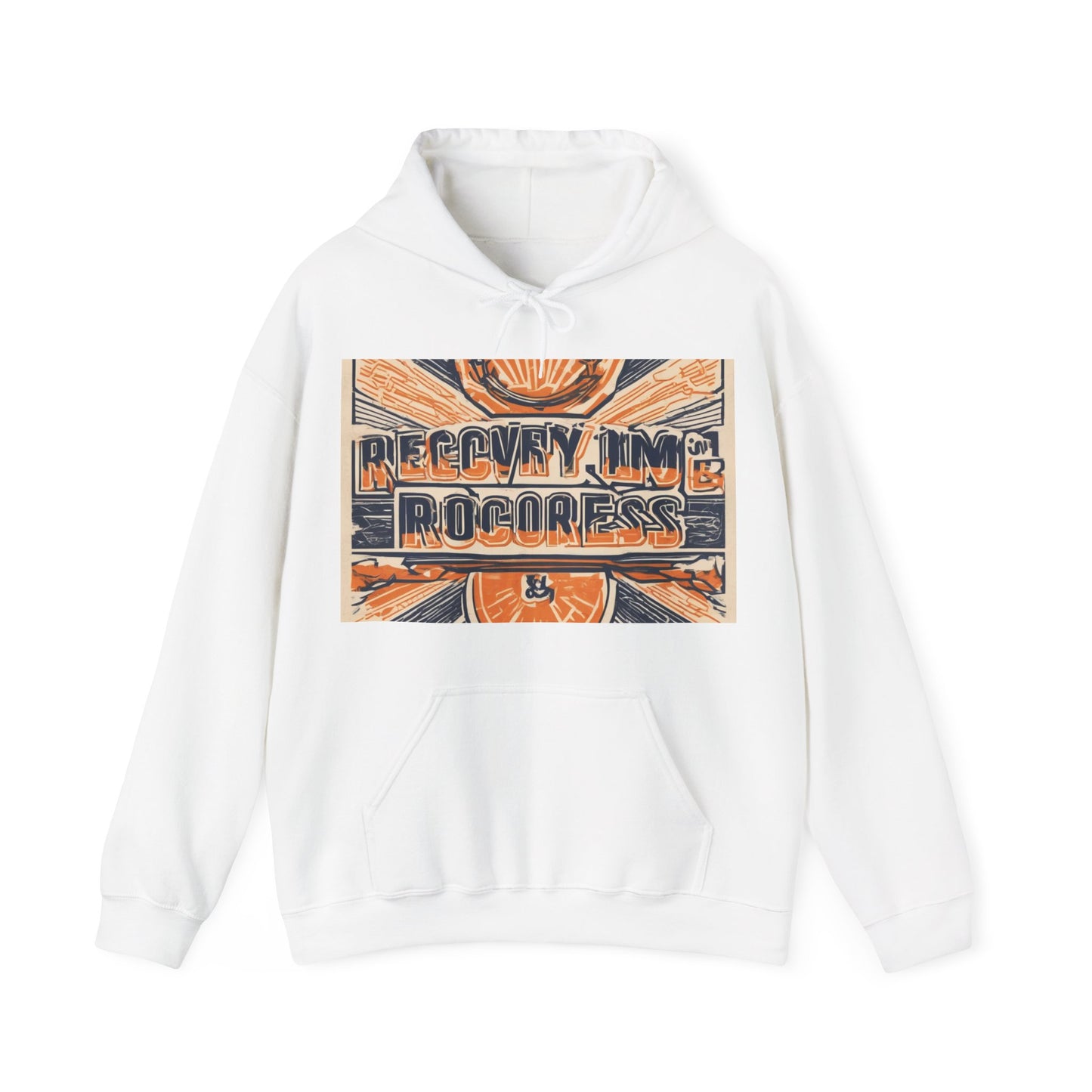 boostlete-boost-mode-type-recovery-progress-outline-over-solid-badge-0161 — Unisex Heavy Blend Hooded Sweatshirt (Gildan)