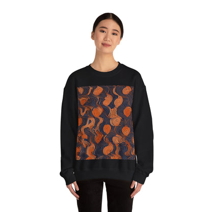 boostlete-iron-intent-pattern-topographic-engraved-0019 — Unisex Heavy Blend Crewneck Sweatshirt (Gildan)