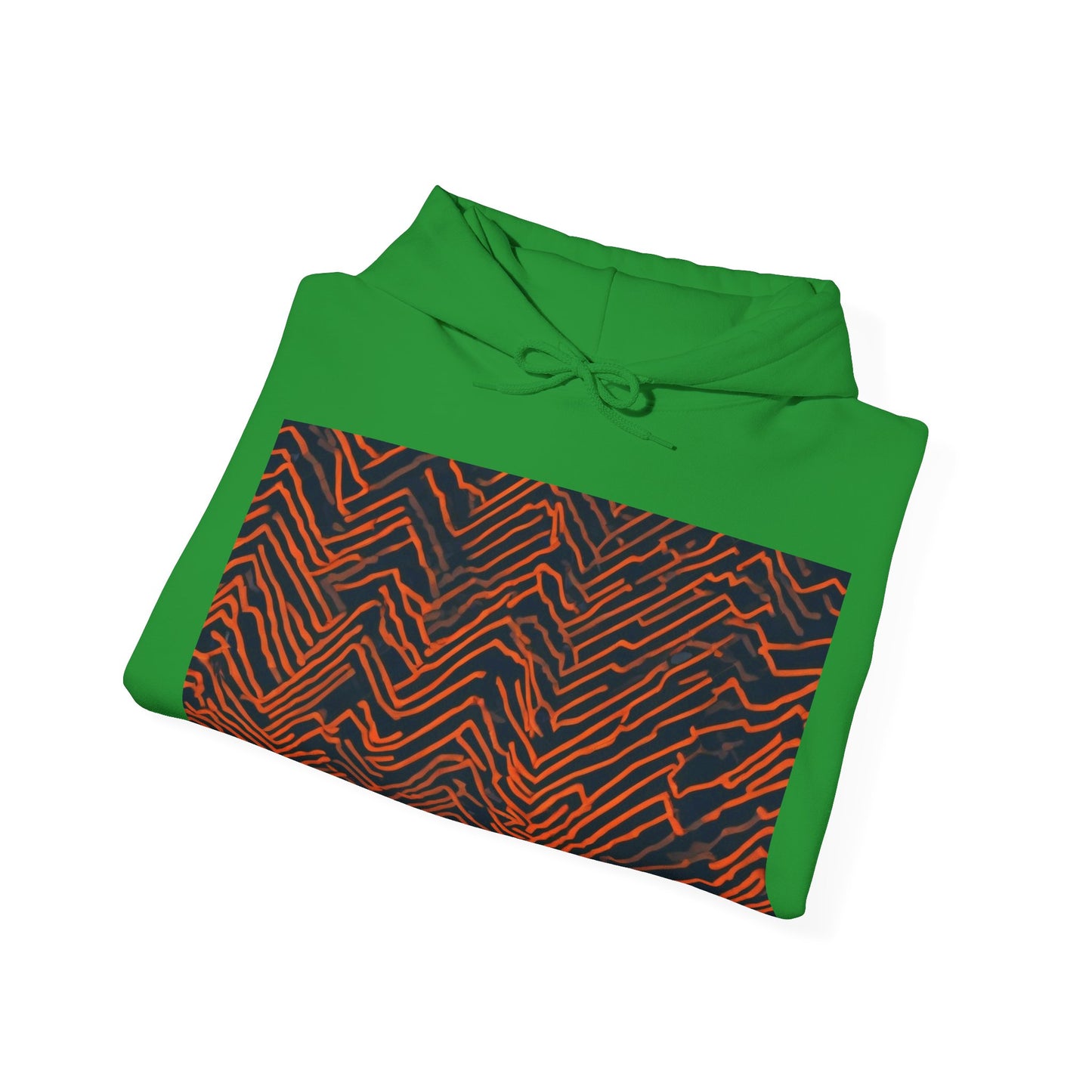 boostlete-field-day-pattern-ekg-modern-0087 — Unisex Heavy Blend Hooded Sweatshirt (Gildan)