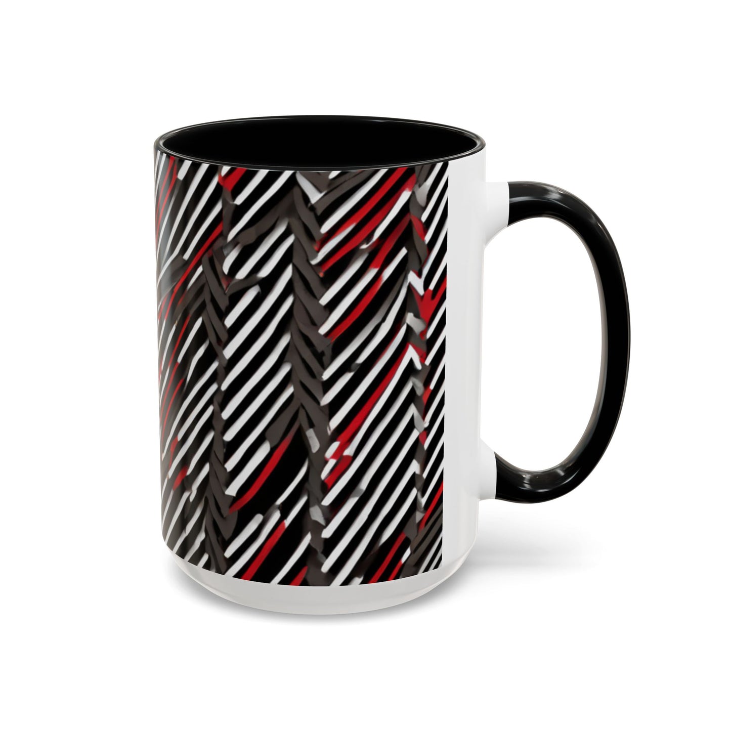 boostlete-field-day-pattern-diagonal-paper-0287 — Accent Mug 11oz/15oz