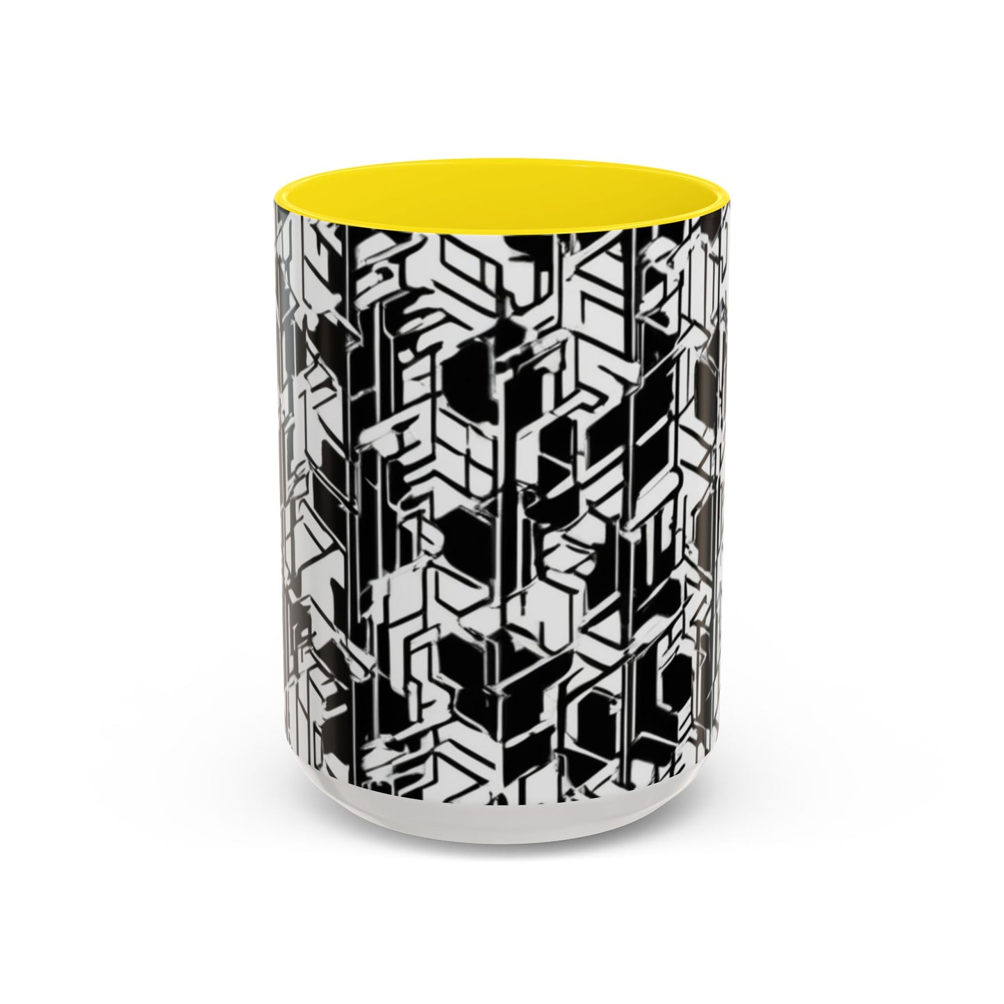 boostlete-field-day-pattern-micro-blueprint-0927 — Accent Mug 11/15oz