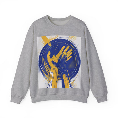 boostlete-am-crew-scene-athlete-neon-vector-0304 — Unisex Heavy Blend Crewneck Sweatshirt (Gildan)