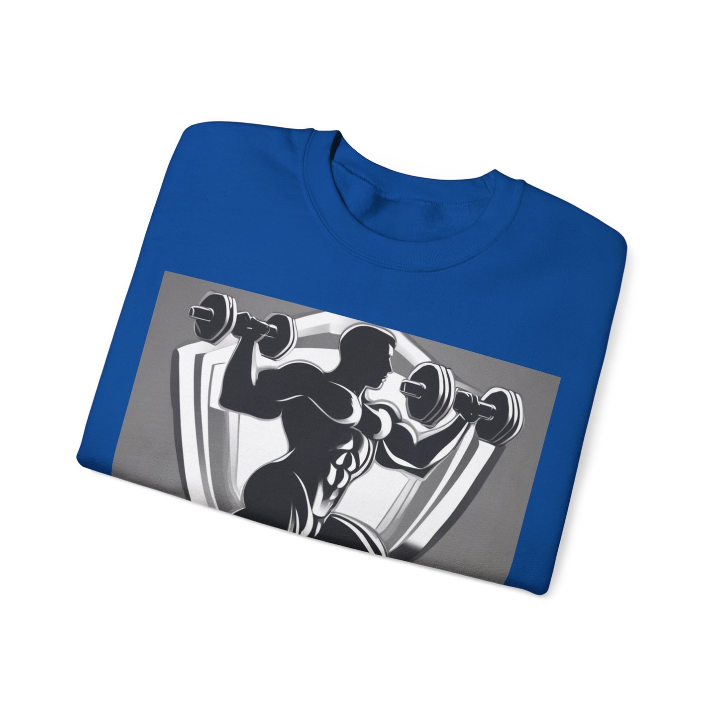 boostlete-mile-by-mile-scene-lunge-3d-athletic-0020 — Unisex Heavy Blend Crewneck Sweatshirt (Gildan)