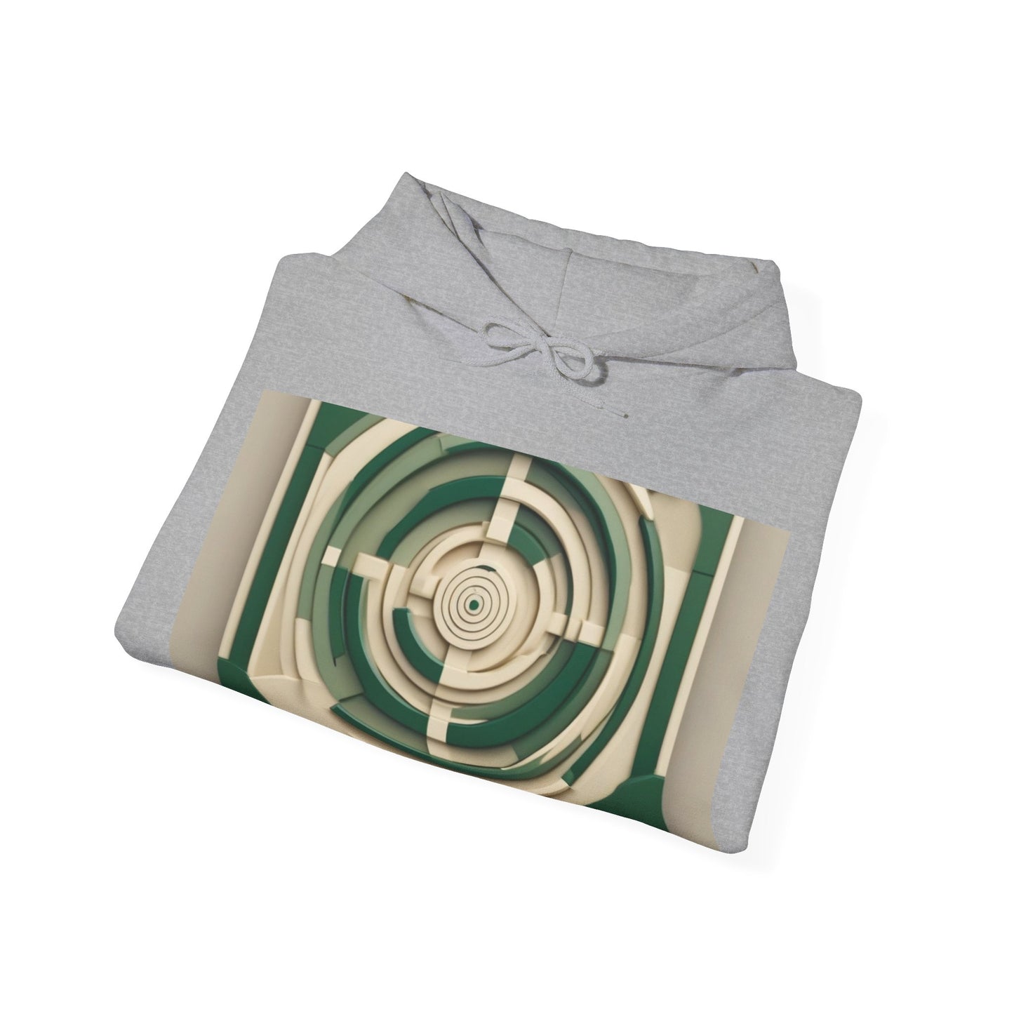 boostlete-mile-by-mile-icon-target-3d-modern-0306 — Unisex Heavy Blend Hooded Sweatshirt (Gildan)