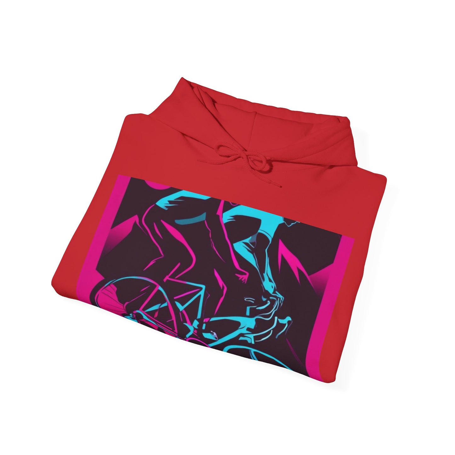 boostlete-rise-grind-scene-cyclist-outline-vector-0868 — Unisex Heavy Blend Hoodie (G18500)