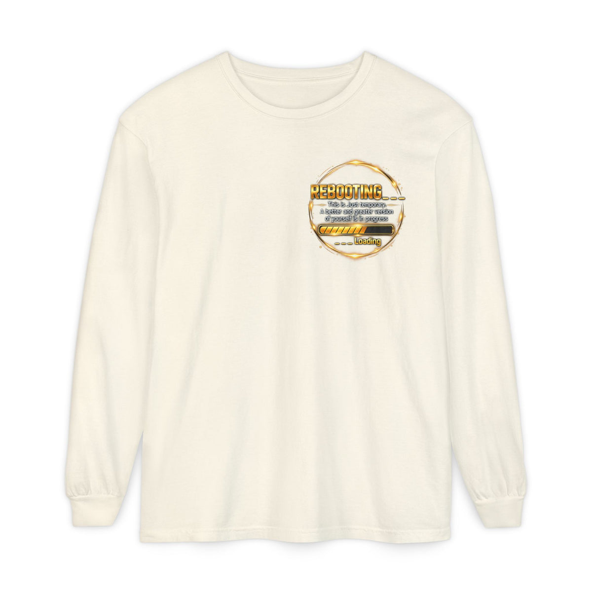 Rebooting Loading Graphic Long Sleeve T-Shirt