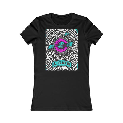 boostlete-boost-mode-type-again-badge-monoline-0293 — Women's Favorite Tee (B+C 6004)
