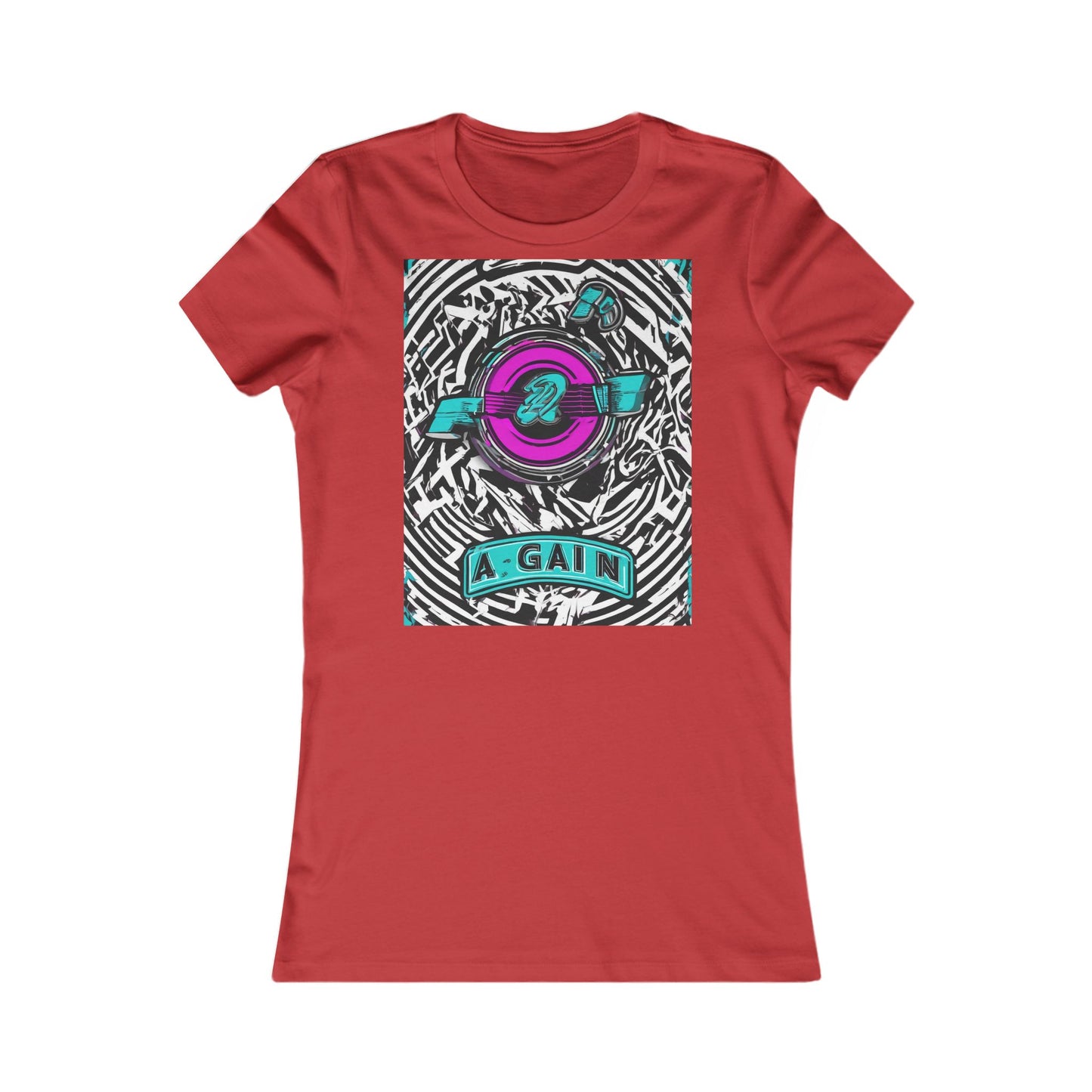 boostlete-boost-mode-type-again-badge-monoline-0293 — Women's Favorite Tee (B+C 6004)