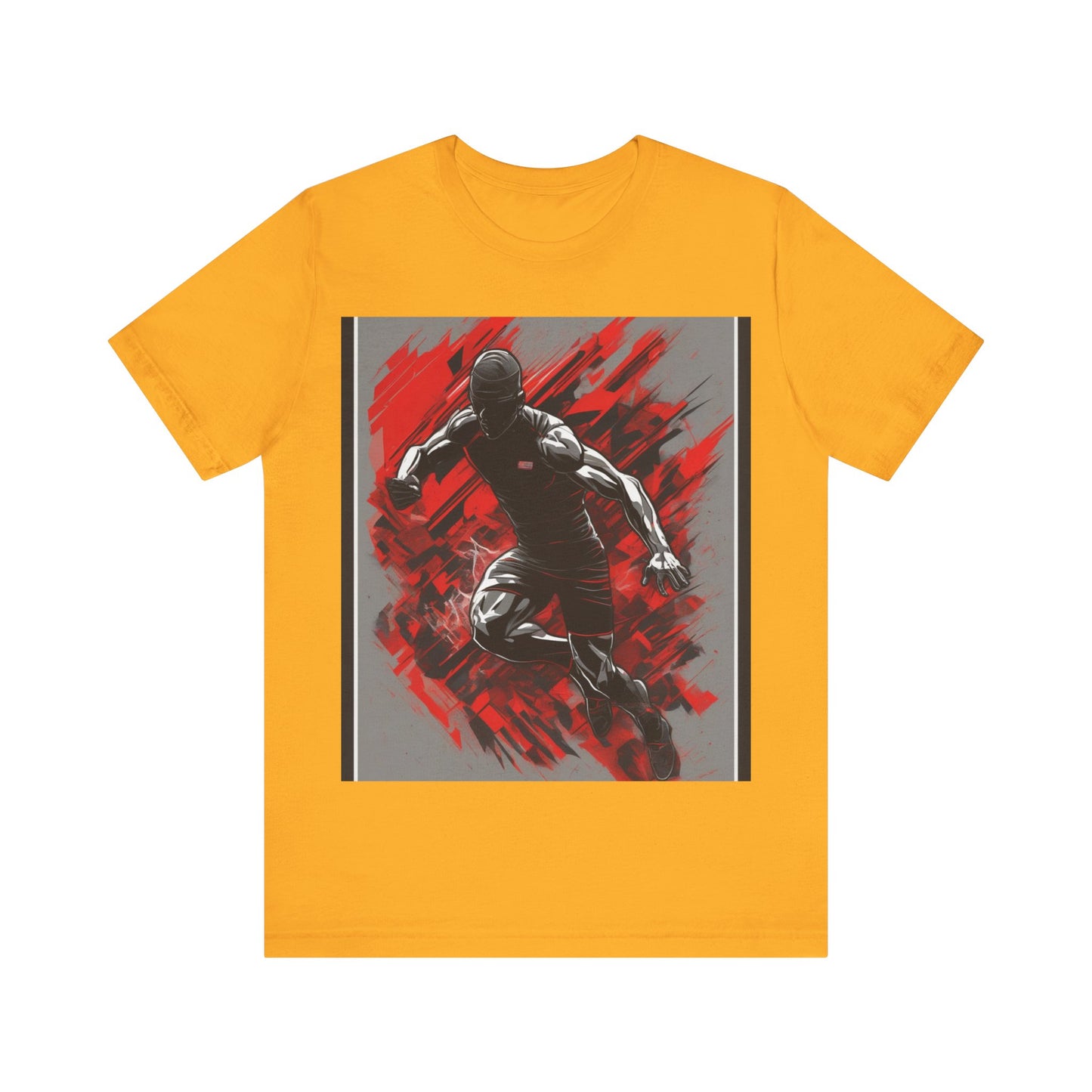 boostlete-field-day-scene-sprinter-glitch-badge-0284 — Unisex Jersey Short Sleeve (B+C 3001)