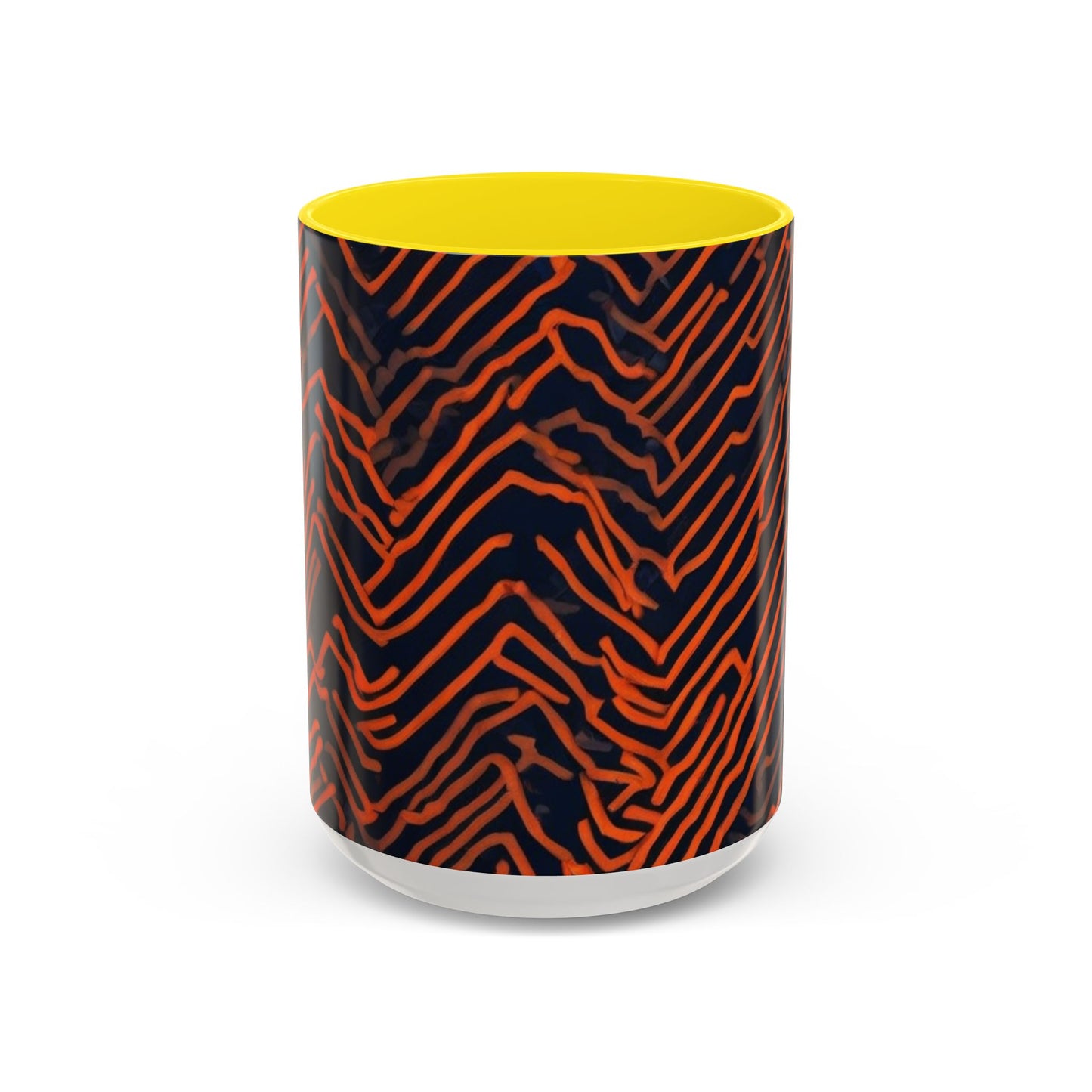 boostlete-field-day-pattern-ekg-modern-0087 — Accent Mug 11oz/15oz