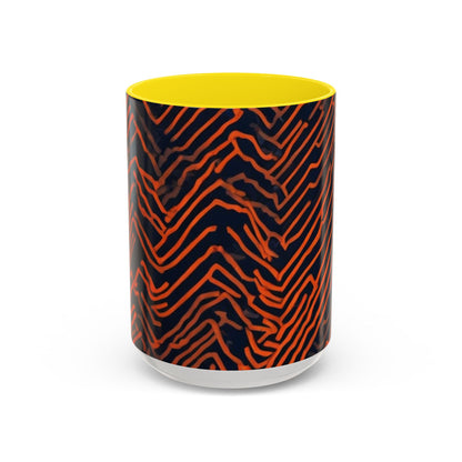 boostlete-field-day-pattern-ekg-modern-0087 — Accent Mug 11oz/15oz