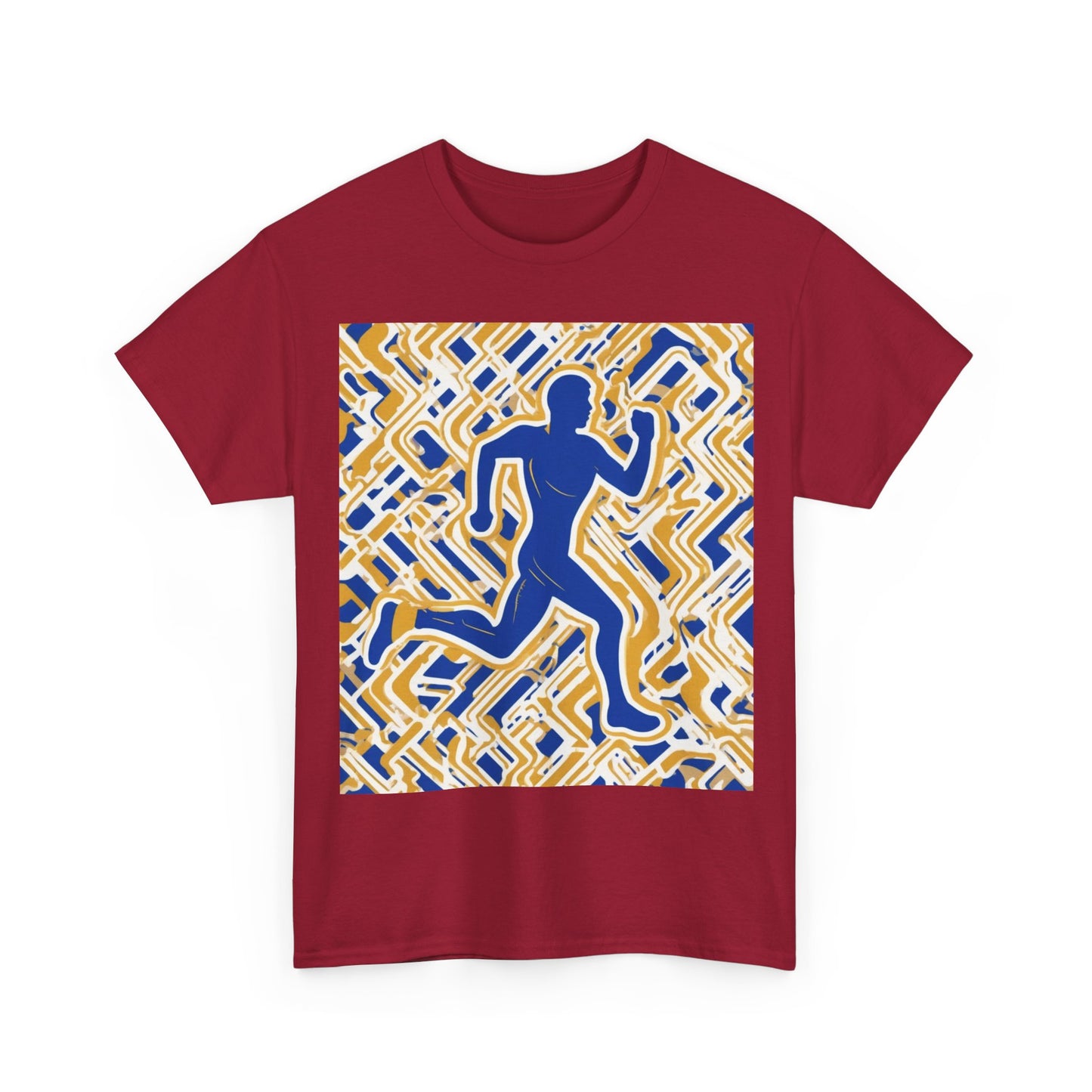 boostlete-pr-season-icon-runner-outline-industrial-0170 — Unisex Heavy Cotton Tee (Gildan 5000)