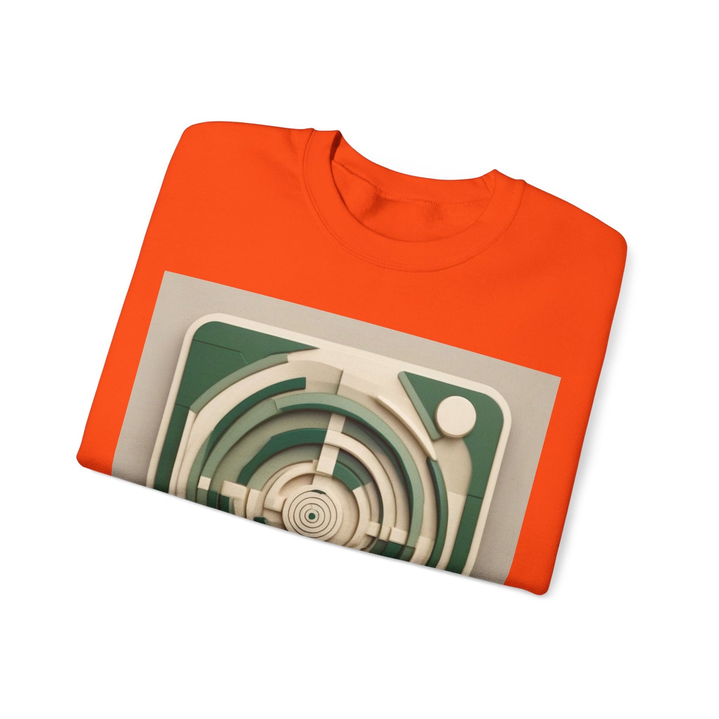 boostlete-mile-by-mile-icon-target-3d-modern-0306 — Unisex Heavy Blend Crewneck (G18000)