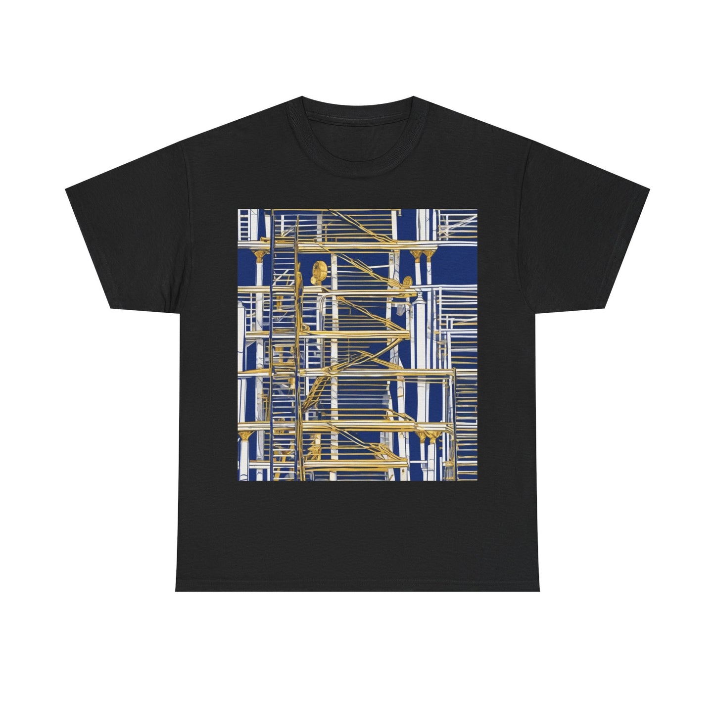 boostlete-rise-grind-icon-ladder-high-engraved-0238 — Unisex Heavy Cotton Tee (Gildan 5000)