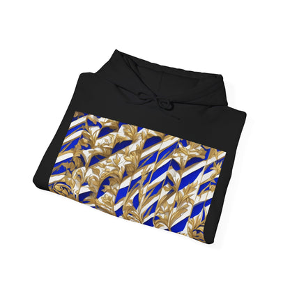 boostlete-iron-intent-pattern-stair-steps-engraved-0083 — Unisex Heavy Blend Hooded Sweatshirt (Gildan)