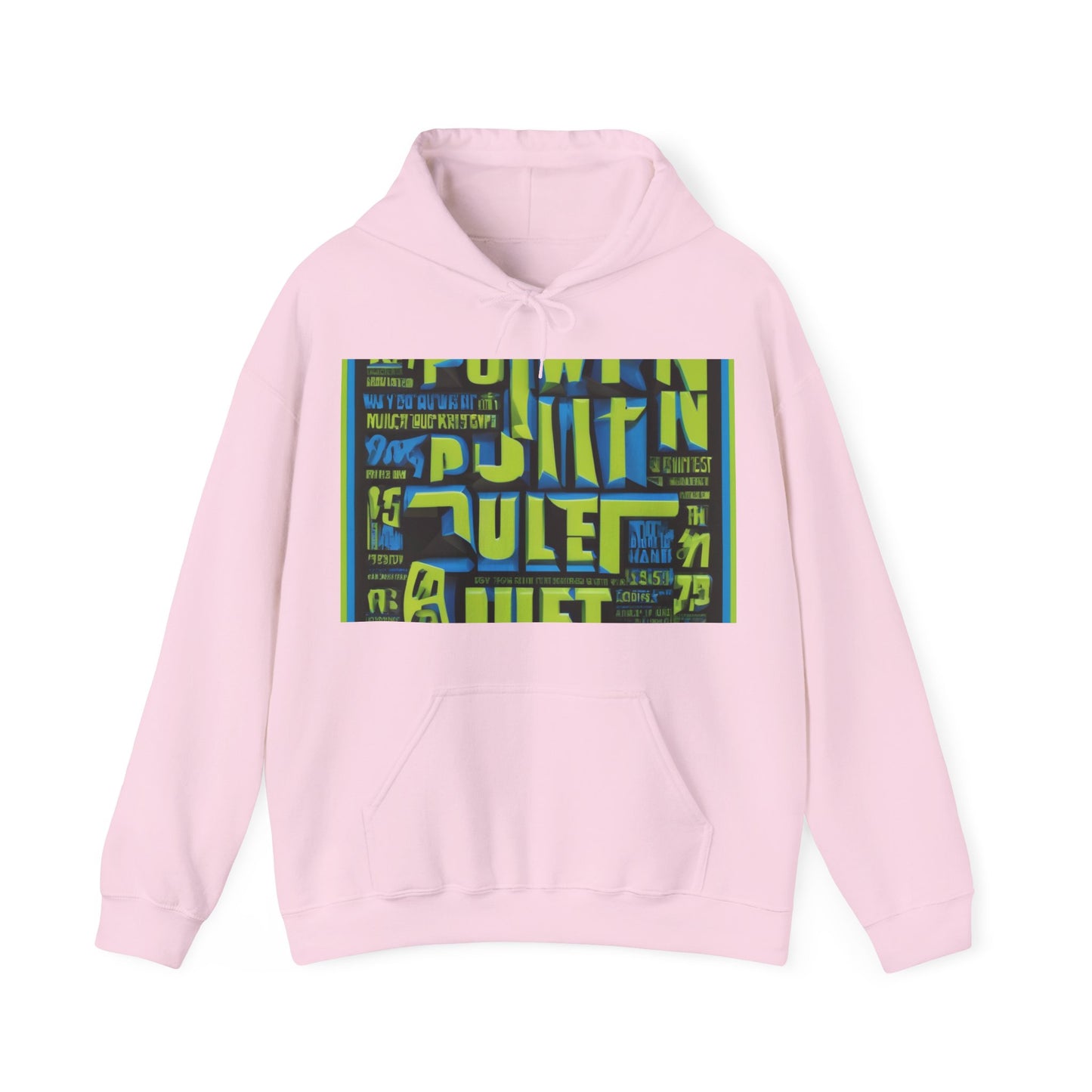 boostlete-am-crew-type-power-in-quiet-arc-paper-1481 — Unisex Heavy Blend Hoodie (G18500)