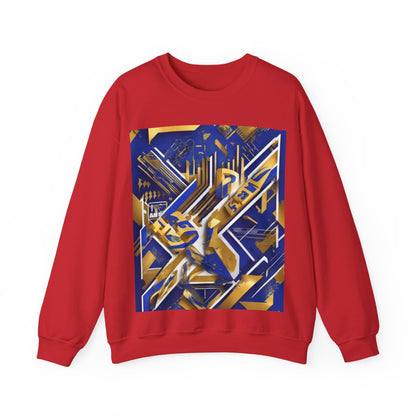 boostlete-am-crew-type-progress-beats-perfect-diagonal-modern-0209 — Unisex Heavy Blend Crewneck Sweatshirt (Gildan)