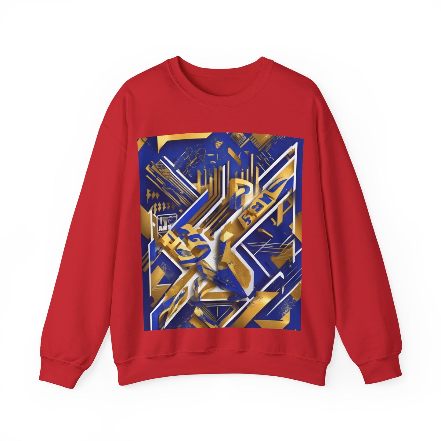 boostlete-am-crew-type-progress-beats-perfect-diagonal-modern-0209 — Unisex Heavy Blend Crewneck Sweatshirt (Gildan)