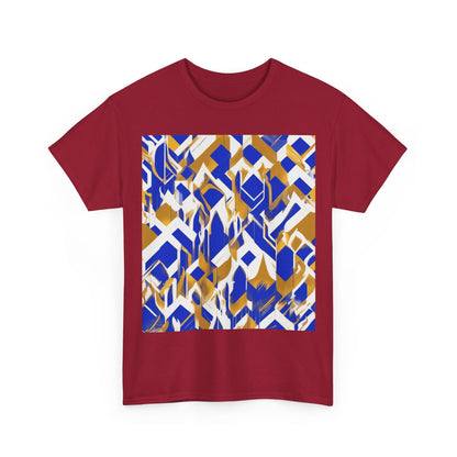 boostlete-field-day-icon-flame-glitch-geometric-0090 — Unisex Heavy Cotton Tee (Gildan 5000)