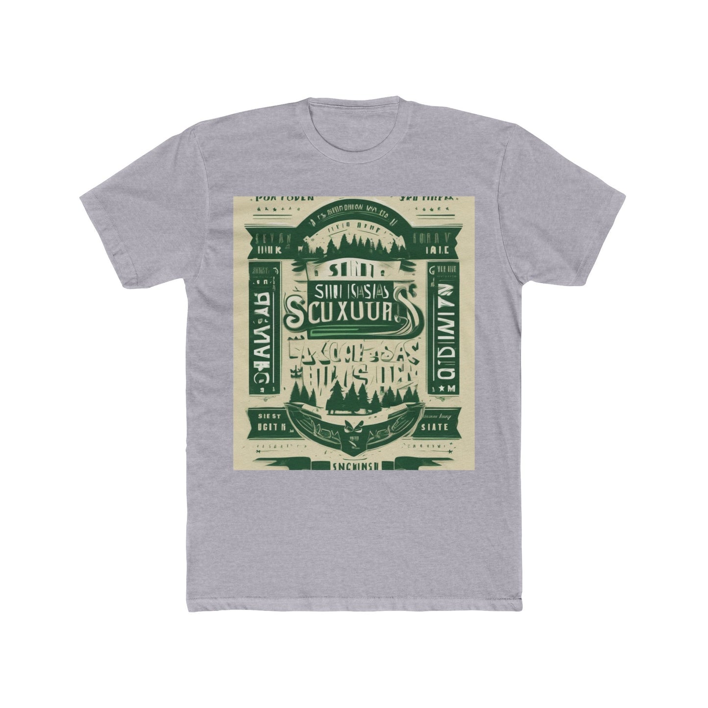 boostlete-rise-grind-type-sin-excusas-banner-monoline-0097 — Unisex Cotton Crew Tee (NL 3600)