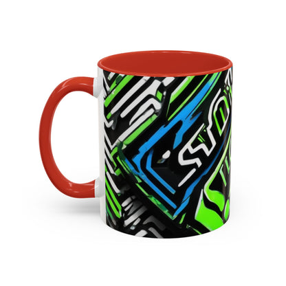 boostlete-am-crew-type-stronger-signals-diagonal-badge-1077 — Accent Mug 11/15oz