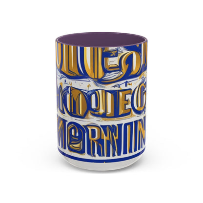 boostlete-am-crew-type-own-the-morning-outline-over-solid-vector-0429 — Accent Mug 11/15oz