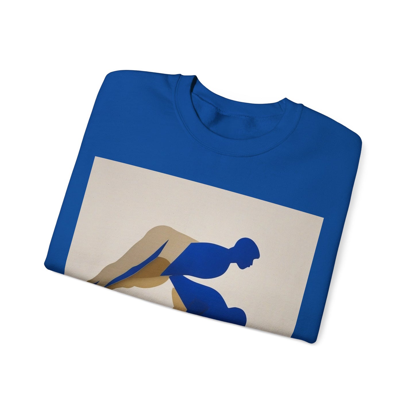 boostlete-mile-by-mile-scene-push-up-duotone-paper-0040 — Unisex Heavy Blend Crewneck Sweatshirt (Gildan)