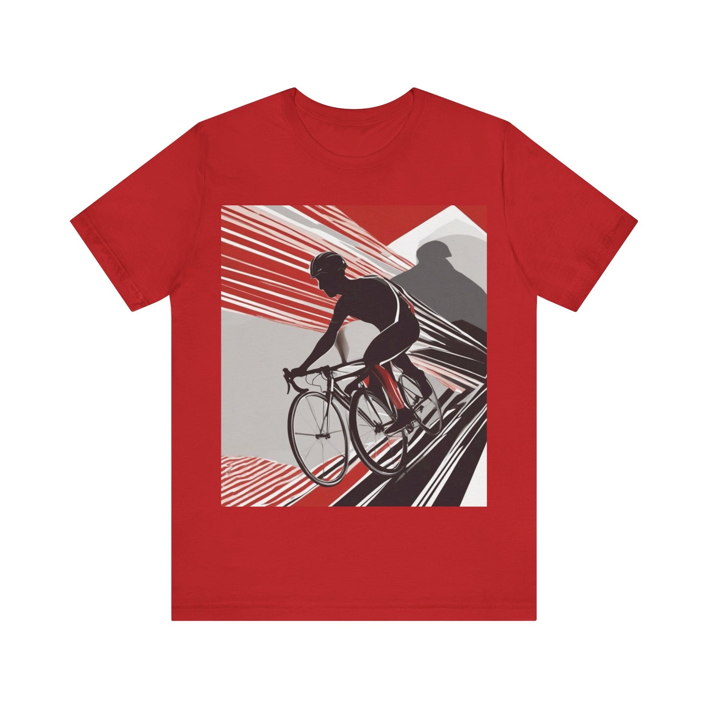 boostlete-boost-mode-scene-cyclist-speed-geometric-0208 — Unisex Jersey Short Sleeve (B+C 3001)