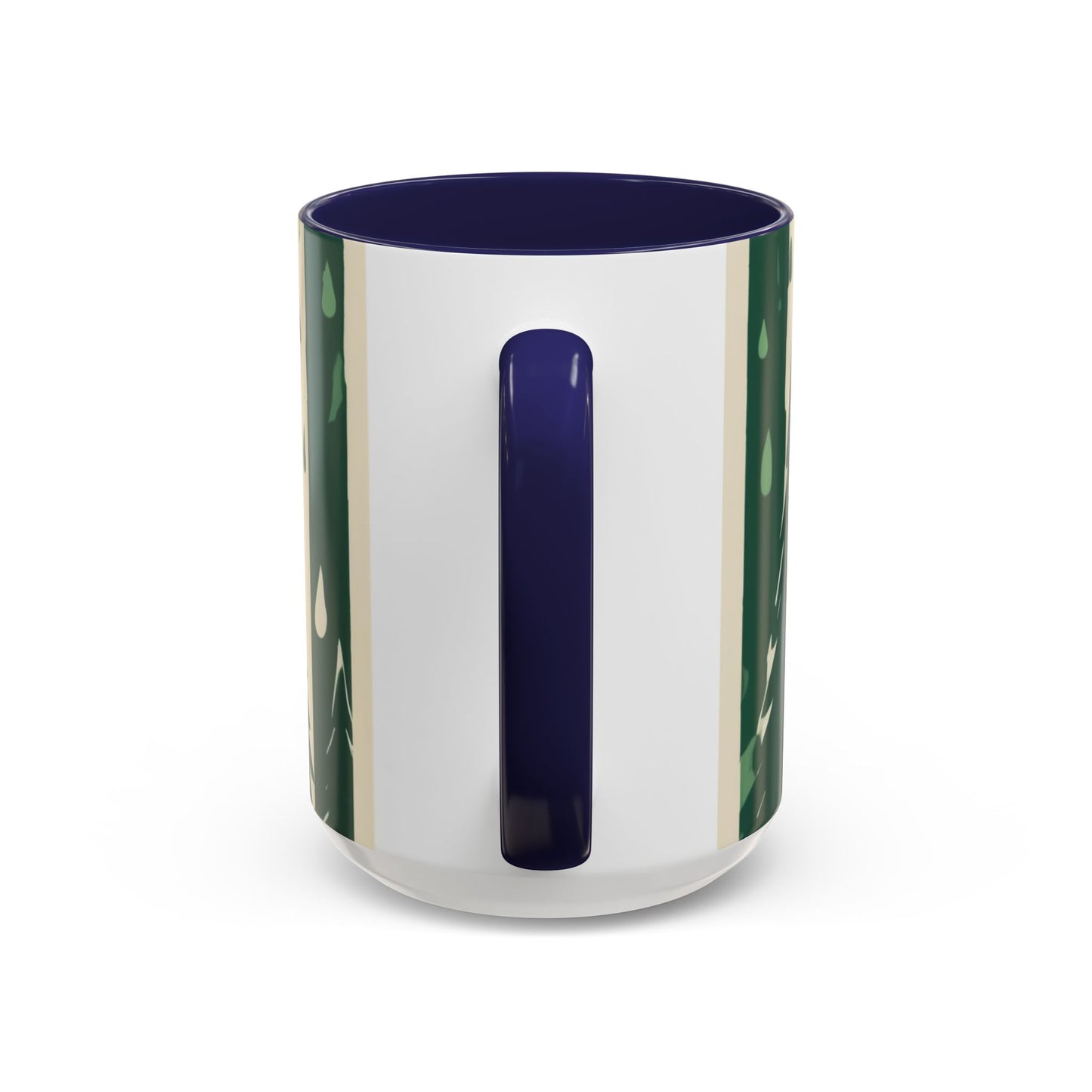 boostlete-quiet-power-icon-water-glitch-retro-0186 — Accent Mug 11/15oz