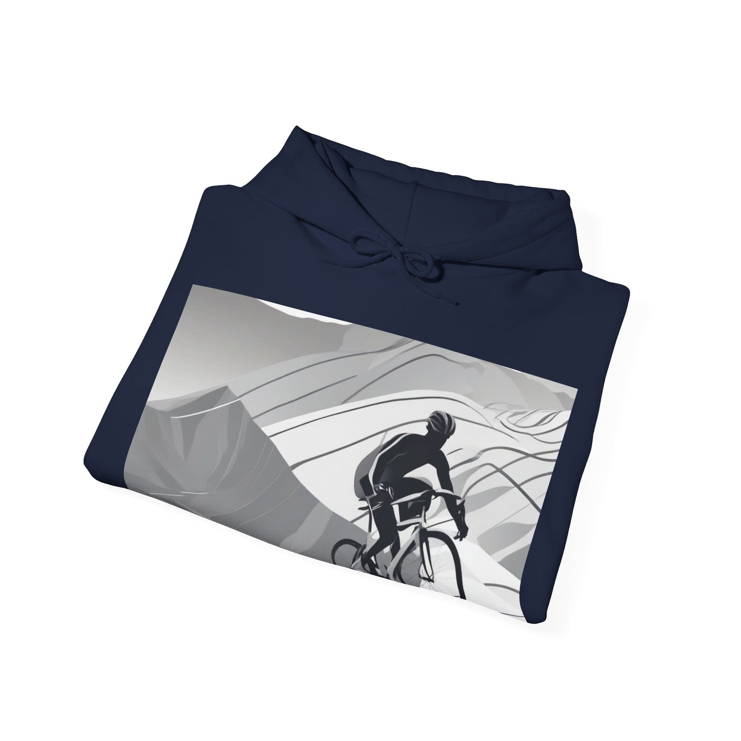boostlete-recovery-progress-scene-cyclist-motion-vector-0808 — Unisex Heavy Blend Hoodie (G18500)